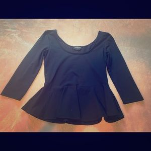 BEBE Peplum Quarter Sleeve